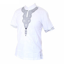 Load image into Gallery viewer, White African Fashion Men&#39;s High Quality Design Muslim Cool Tops
