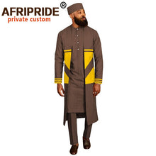 Load image into Gallery viewer, Men African Long Coats Dashiki Shirt &amp; Pants W/ Hat
