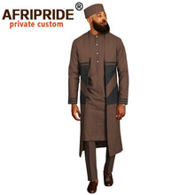 Load image into Gallery viewer, Men African Long Coats Dashiki Shirt &amp; Pants W/ Hat
