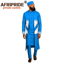 Load image into Gallery viewer, Men African Long Coats Dashiki Shirt &amp; Pants W/ Hat
