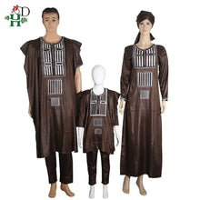 画像をギャラリービューアに読み込む, African Couple Father Mother Boy Dashiki Apparel
