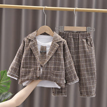 Load image into Gallery viewer, Boys Formal  Shirt Pants 3pcs/Set Infant Fashion
