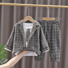 画像をギャラリービューアに読み込む, Boys Formal  Shirt Pants 3pcs/Set Infant Fashion
