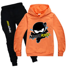 画像をギャラリービューアに読み込む, New Ninja Kidz Long Sleeves Thin Hoodie And Pants Set
