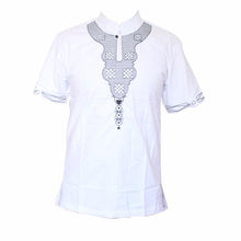 Load image into Gallery viewer, White African Fashion Men&#39;s High Quality Design Muslim Cool Tops
