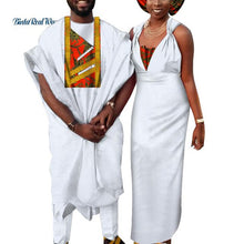 Load image into Gallery viewer, African Hebrew Bride Dress + Groom Men Pant Set
