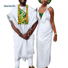 Load image into Gallery viewer, African Hebrew Bride Dress + Groom Men Pant Set
