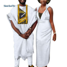 画像をギャラリービューアに読み込む, African Hebrew Bride Dress + Groom Men Pant Set
