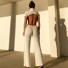 画像をギャラリービューアに読み込む, Cotton Sexy Backless Cutout One Piece Pants Jumpsuits
