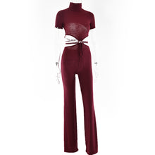 画像をギャラリービューアに読み込む, Cotton Sexy Backless Cutout One Piece Pants Jumpsuits
